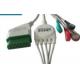 Compatible Nihon Kohden 5 lead ecg cable, with snap end,IEC