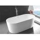 Modern Oval Freestanding Tub With Deck Mount Faucet 1700 * 800 * 600mm