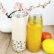 Easy Open 0.5L Plastic PET Containers With Flower Bottom Tea Milk