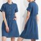 Women Summer Clothing 100 % Cotton Denim Dress