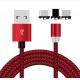 1M Cell Phone 3 In 1 Braided Charging Cable , Magnetic Usb Cable Colorful 