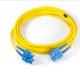 LAN / CATV Fiber Optic Patch Cord , SC-SC Duplex 2.0mm 3.0mm SM PVC Cable