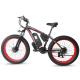 34MPH Dual Motor Fat Tire Electric Bike Multipattern With 2KW 48V Motor