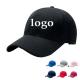 Men Women Plain Embroidered Logo Baseball Cap 100 Cotton material