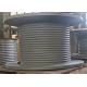 Tower Crane Winch Drum With Lebus Grooved For Spooling Wire Rope