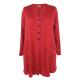 Casual Style Fashion Ladies Blouse Red Color Stretchable Front Side Pockets