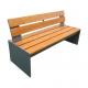 2020 New Design Metal Frame Wooden Seating Customized Park Bench Public Waiting Bench