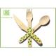 Packing Airline Disposable Wooden Eco Friendly Cutlery Set For Birthday Cake