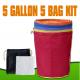 Greenhouse 5 Gallon 5 Bags Essence Extractor Bubble Ice Bag Herbal Hash Bags With Pressing Screen