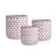 Handcrafted Textured Cement Planter Pots For Indoor And Outdoor Gardens