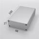 Sanded Sliver 66*27*100mm Aluminum Protective Casing For PCB Fitting