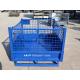 Custom Folding Steel Stillage Cage With Latch Lock For Secure Storage