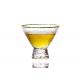 Hammered Texture Hand Blown Gold Rim Martini Glasses , Stemless 5 Ounce Martini Glasses