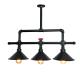 Vintage industrial wind and water pipe chandelier creative three end restaurant bar kitchen long lamp（WH-VP-226)