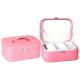 Ladies Watch Jewelry Box , Femal Cardboard Leather Wrapped Ring Jewelry Box