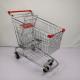 210L Big Basket Supermarket Trolley Cart Customizable With 5 TPU / TPR Caster