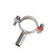 Round Head Code SS201304 Stainless Steel Tube Hanger Clamp 45mm Length with Polishing