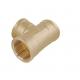 ISO 228 1 inch Tee F/F/F Thread Brass Pipe Fittings