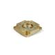 Anodized Gold CNC Machining Flange Aluminum Alloy Metal