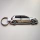 Embroidery Twill Fabric Custom Car Keychains Remove Before Flight Keychain