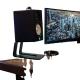 Black Desk Surround Sound Speaker Monitor Stand Riser with 2mm Wire Diameter