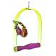 arch acrylic sandy bird swings, for macaw and big conures,color vary
