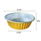 Food Container Aluminum Foil Round Airline Gold Color Disposable Takeaway Lunch Box