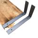 Sturdy Heavy Duty Wall Mount Bracket for Heavy Shelves Easy to Assemble 5mm Thickness