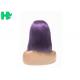 Natural Straight Wave Short Human Hair Lace Front Wigs 12 Inch Purple Color