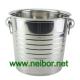 stainless steel ice bucket 11Lires metal beer tub beer cooler
