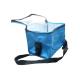 600D Blue Oxford Thermal Insulated Bags With Aluminum Foil, Black Zipper