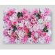 Outdoor Dahlia Rose Artificial Flower Wall Panels For Party Decoration Oem