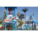 Water House Aqua Park Games Platform 21*18*9m With Water Slide For Family Fun