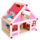 37.5cm Casa Vintage Wooden Dollhouse Furniture Barbie DIY Miniature