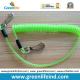 Light Green Plastic Personal Heavy Wire Coil W/Snap Hook