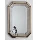 Rectangle Mirrored Tray 3D Wall Mirror Vintage Style 80 * 120cm Size