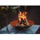 Brazier Backyard Patio Firepit Wood Burning Garden Corten Steel Outdoor Fire Pit