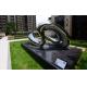 Yard Decorative Outdoor Metal Sculpture Artificial Style Infinite Stainless Steel Art