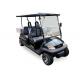 Dark Blue Electric Utility Golf Cart 4 Passenger With Aluminum Box For Luggage