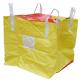 Custom Size Yellow Super Sack Bag , Virgin PP Duffle Filling 1 Ton Bulk Bag