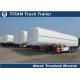 Tri - axle Carbon steel semi Fuel tank trailers with multi size and capacity optional