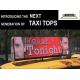 Digital Billboard Outdoor Taxi Roof  Led video screen Acrylic Cover Moving Advertising
