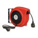 Impact Resistant Polypropylene Electric Cable Reel With Over Load Breaker Red