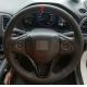 Black Artificial Leather Steering Wheel Cover Red Marker for Honda Fit City Jazz HR-V HRV Vezel 2014 2015 2016 2017 2018 2019