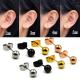 Surgical Steel Silver,Black,Gold&Rose Gold Color Ball Stud Earrings Punk Ear Tragus Ear Piercing Fake Taper For Women