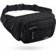 Bum Fashion Fanny Pack Men Women Water Resistant Waist Bag With 6 Zipped Pockets