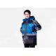 Reflective Tape Padded Winter Coat / Mens Warm Work Coats Blue And Navy