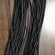 1.5mm Black Round Elastic Cord Polyester Elastic Bungee Cord
