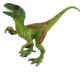 Dinosaur Figure Set Realistic Hand Painted Green Velociraptor Figures with Movable Jaws