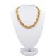 Gold Fashion Jewelry Necklaces Twist Design Smooth Surface Jewelry